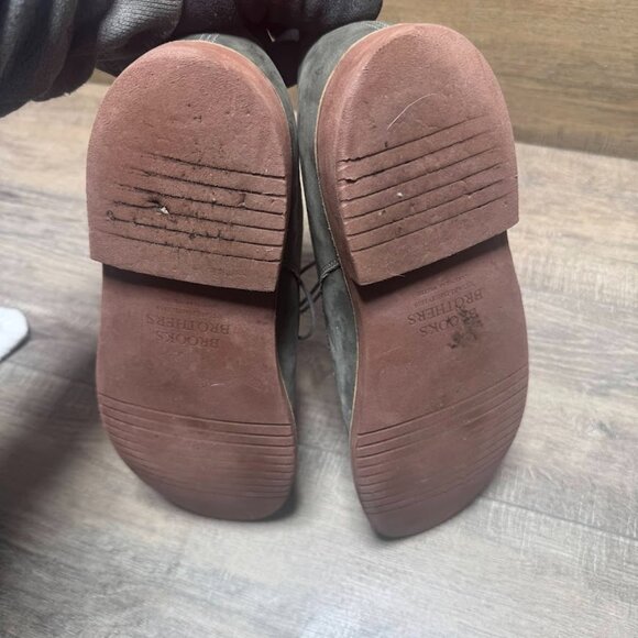 Brooks Brothers Gray Suede Oxford Shoes Men's Size 11 - Picture 3 of 7